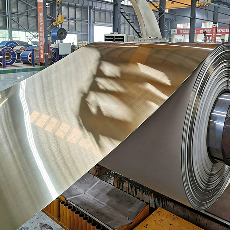 ss201 304 gold Mirror hairline coil Color Stainless Steel Coils（images 3）