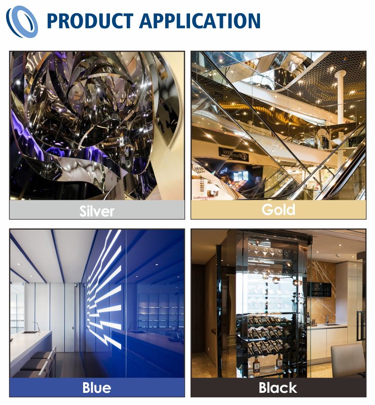 304 ba Mirror Golden Stainless Steel Sheet（images 10）