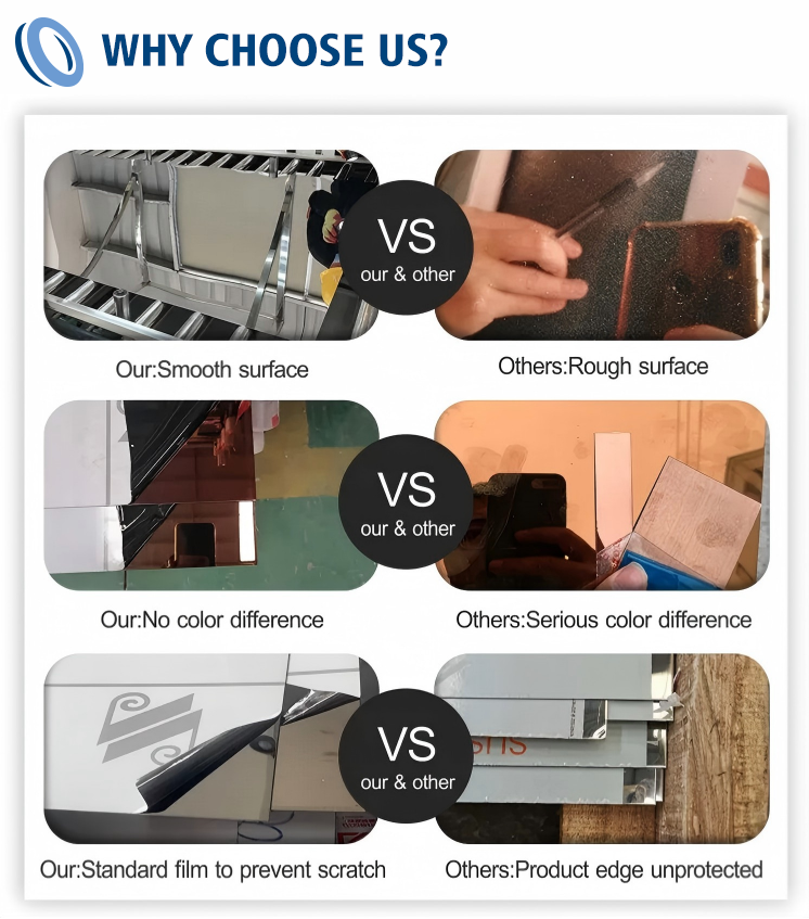 304 ba Mirror Golden Stainless Steel Sheet（images 13）