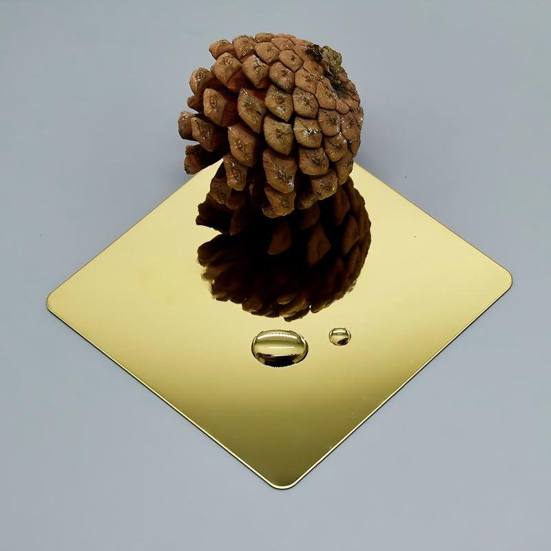 304 ba Mirror Golden Stainless Steel Sheet