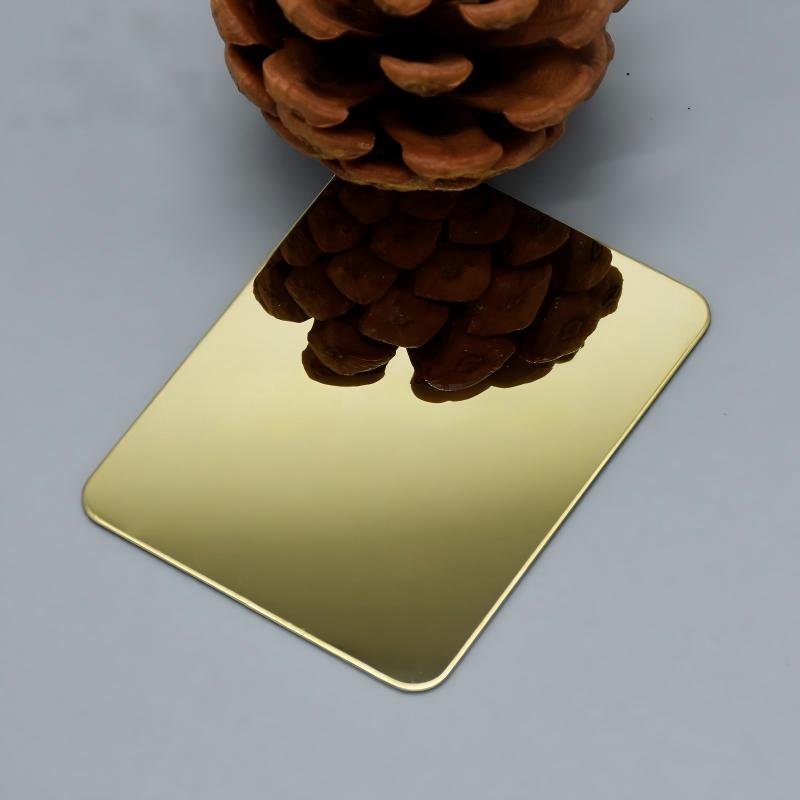 304 ba Mirror Golden Stainless Steel Sheet（images 3）